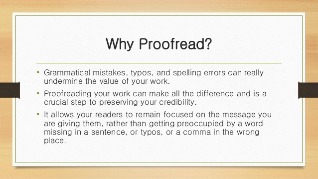 英国proofreading推荐 为什么要做Proofreading